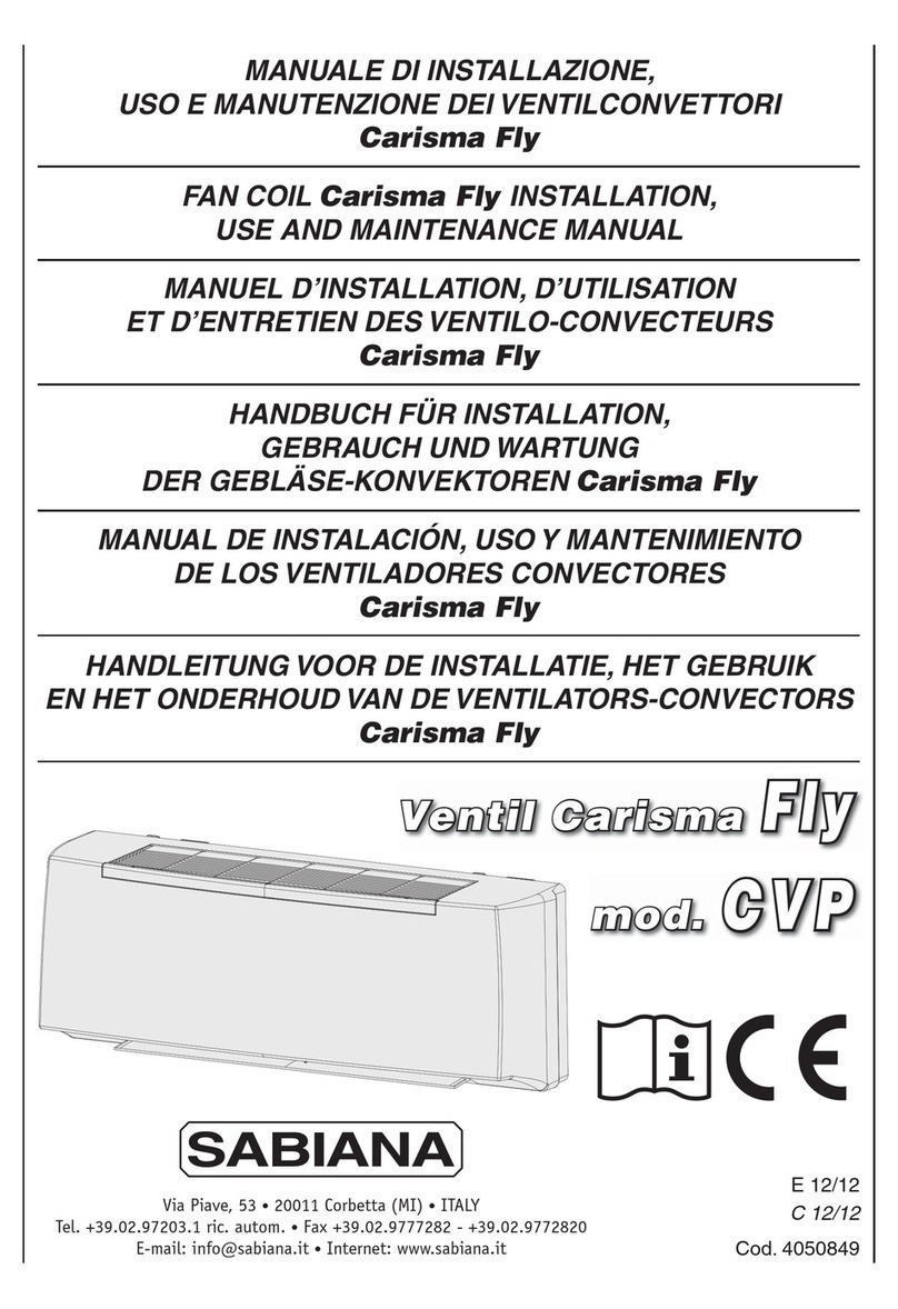 Sabiana Carisma Fly User manual