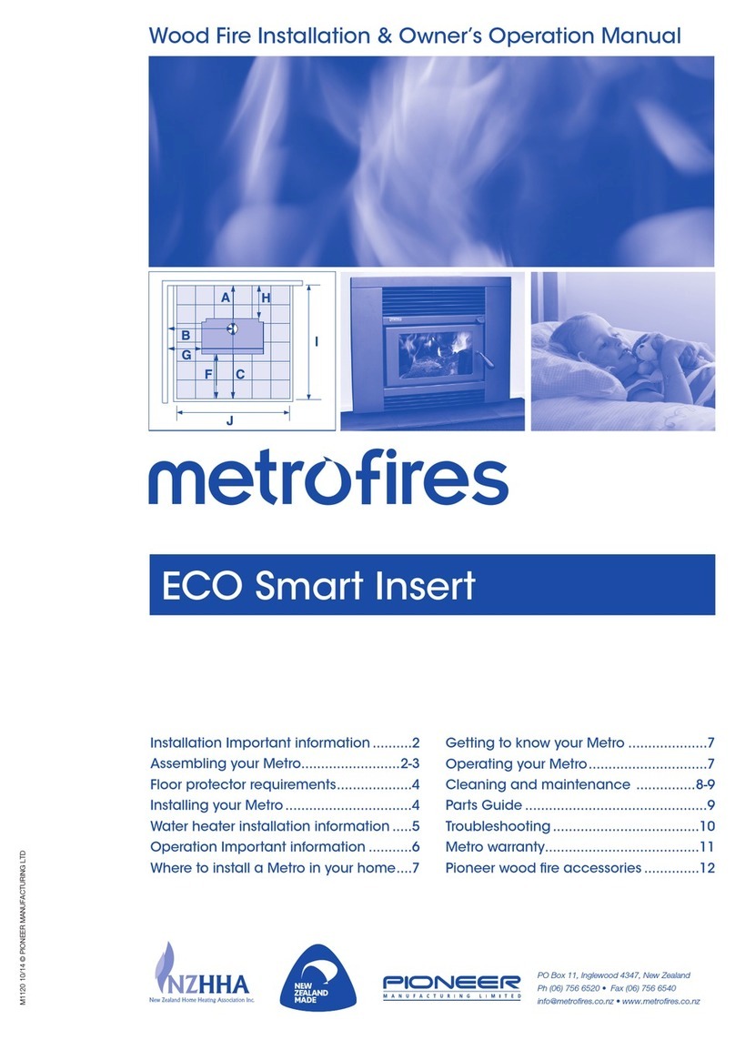 metrofires ECO Smart Insert installation & owner's operation manual metrofires ECO Smart Insert installation & owner's operation manual