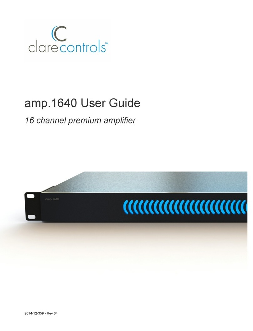 Clare Controls amp.1640 user guide