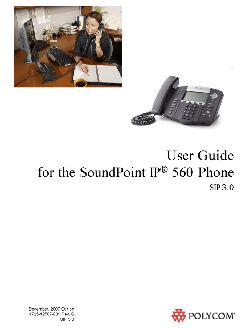Polycom SoundPoint IP 560 user guide