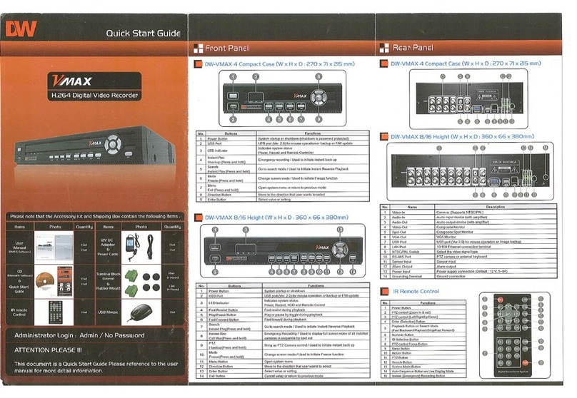 DW DW-VMAX User manual