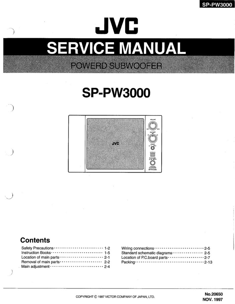 JVC SP-PW3000 User manual JVC SP-PW3000 User manual