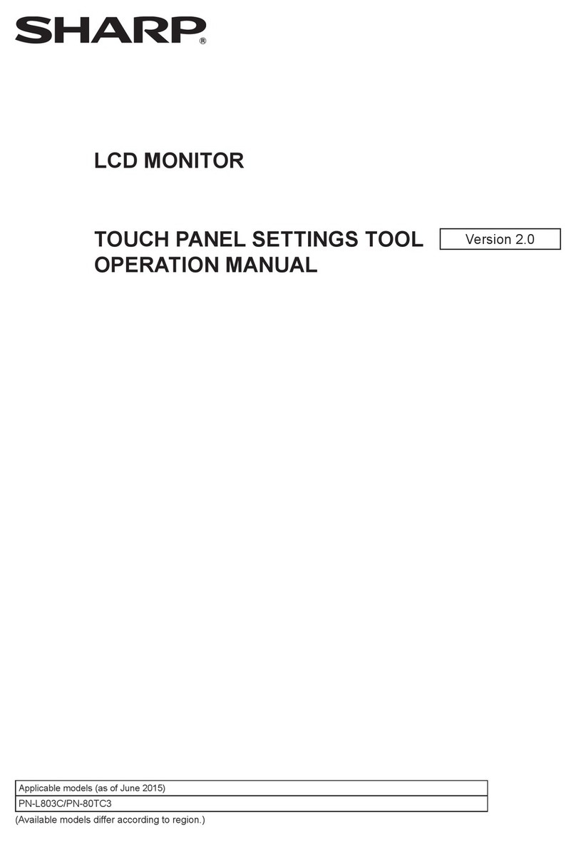 Sharp PN-L803C User manual