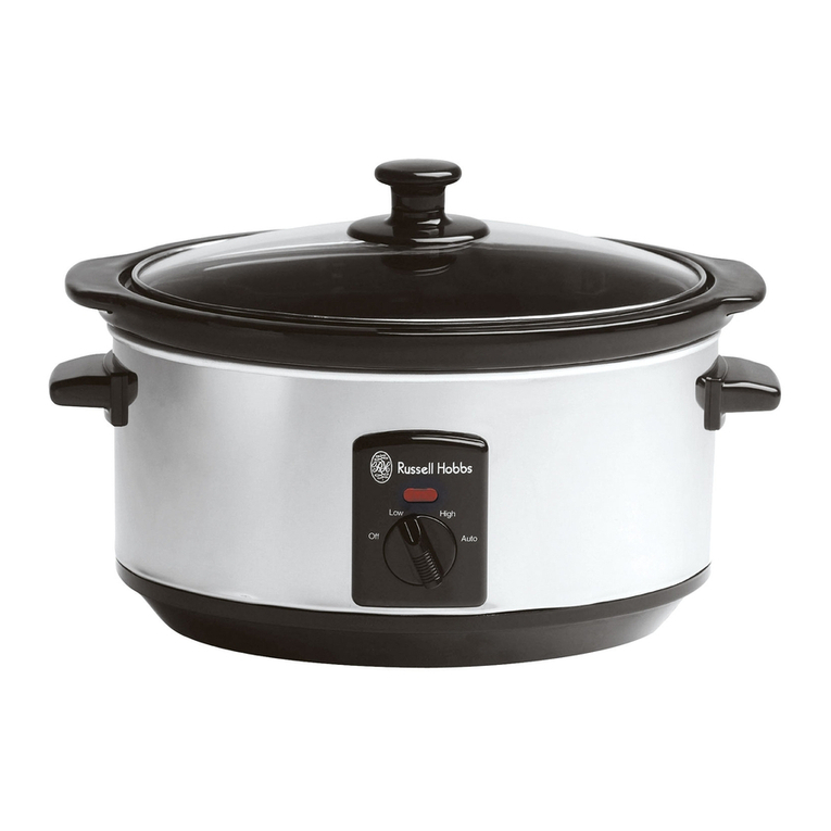 Russell Hobbs 4443BSS Instructions & warranty