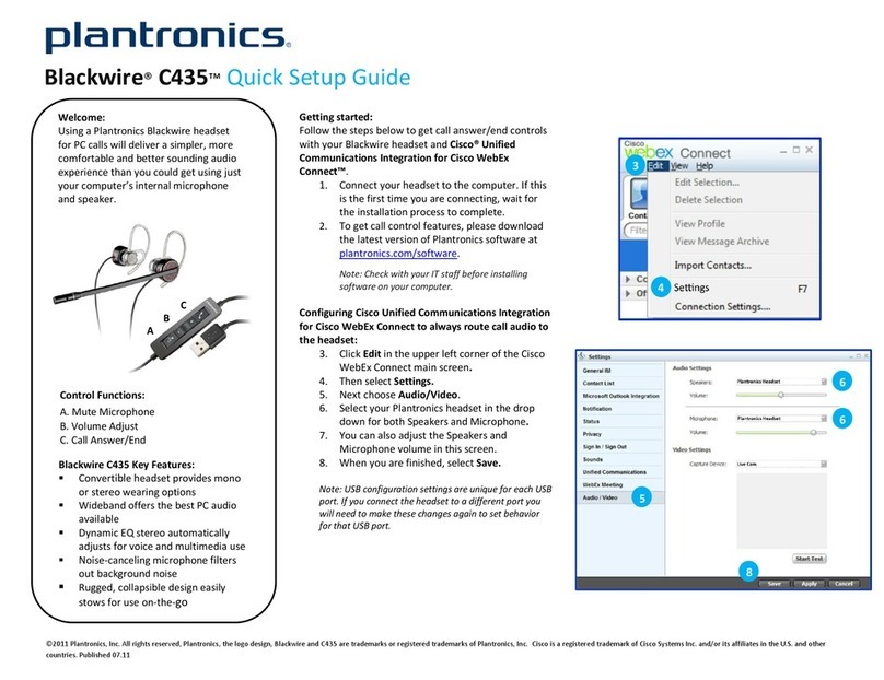Plantronics Blackwire C435 User manual