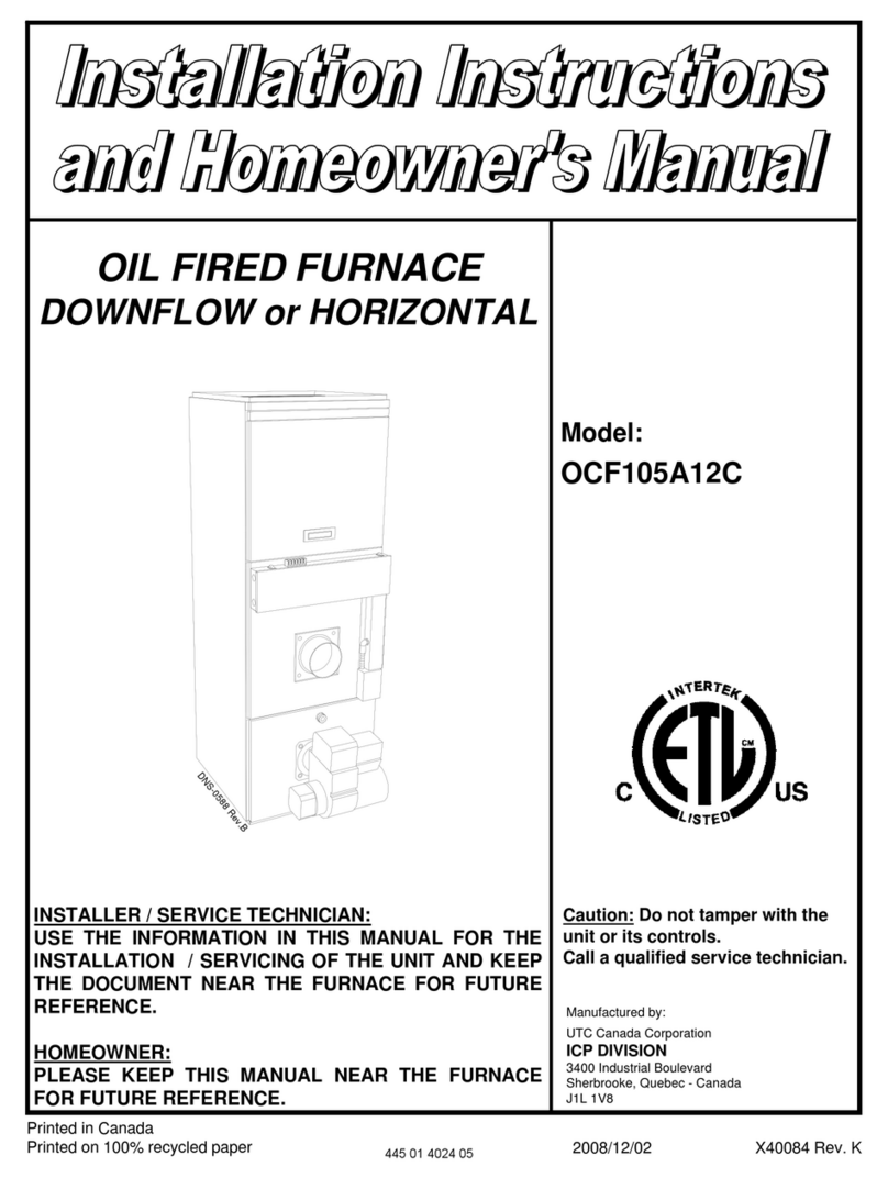 ICP OCF105A12C Troubleshooting guide