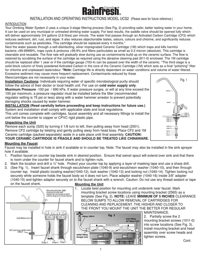 Rainfresh UCS2 User manual