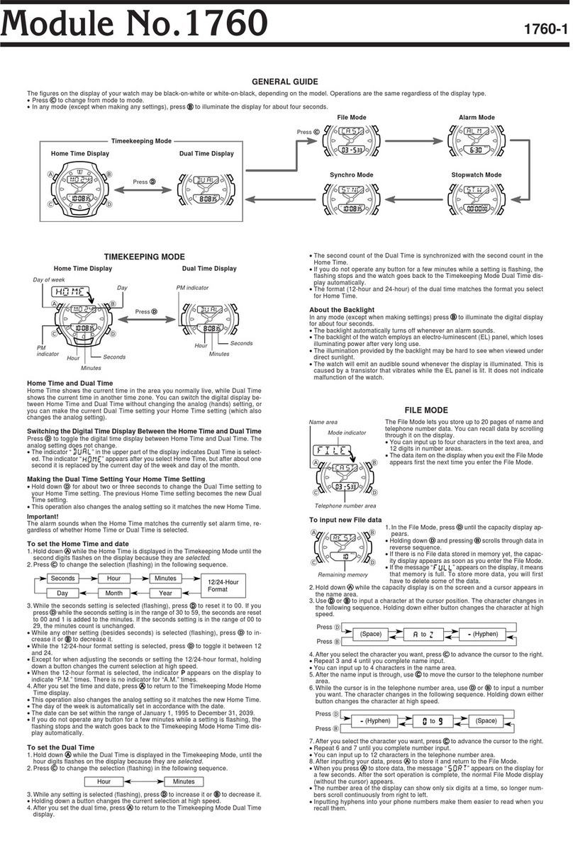 Casio 1760 Configuration guide Casio 1760 Configuration guide