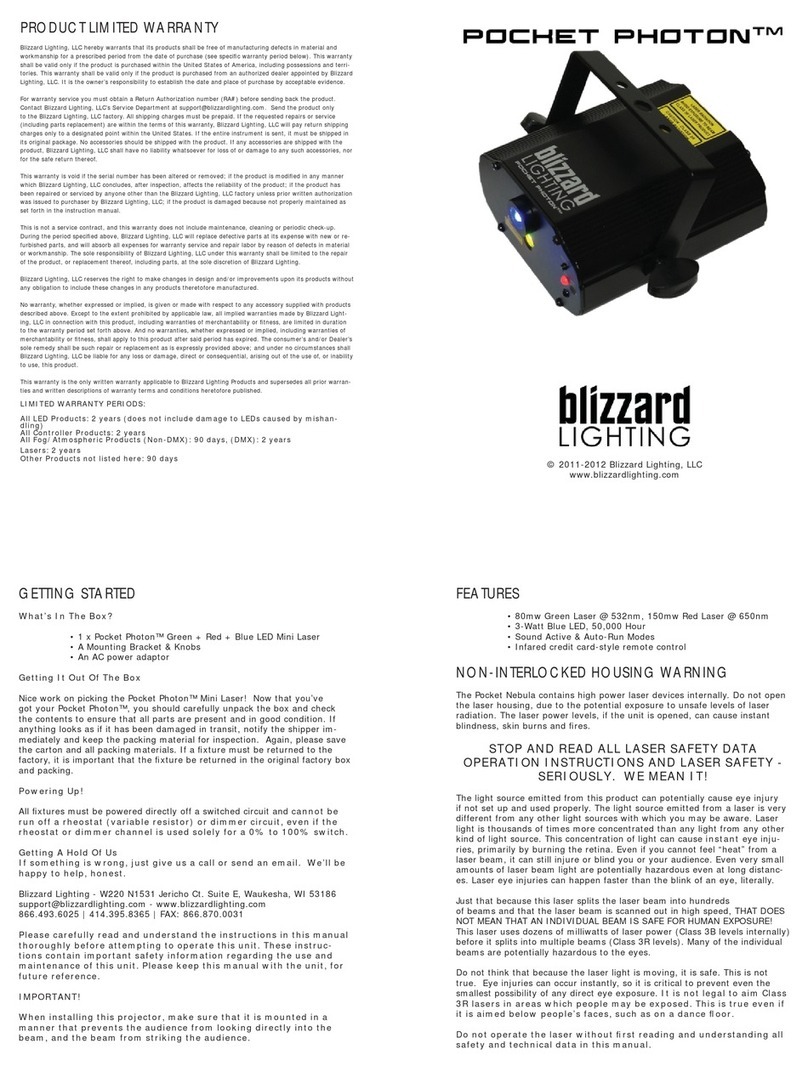 Blizzard Lighting POCKET PHOTON Getting started