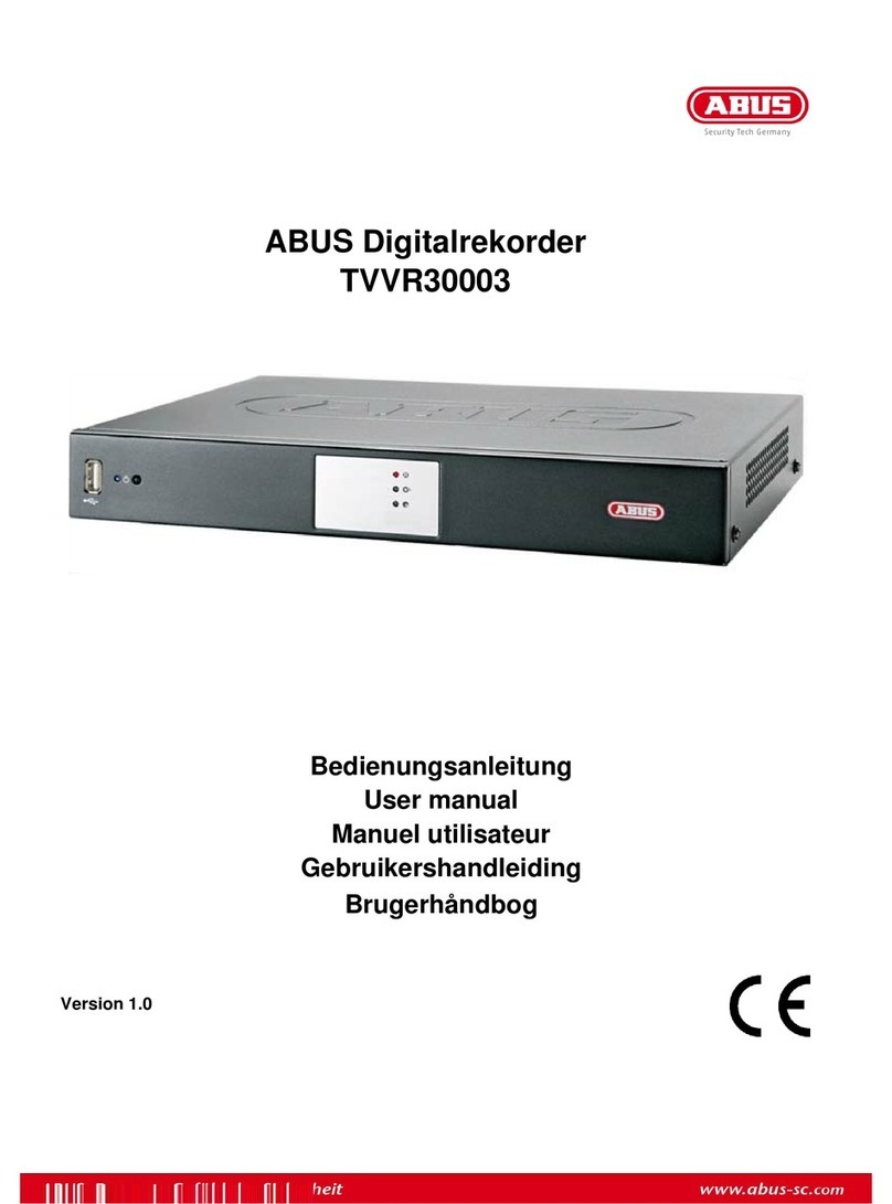 Abus TVVR30003 user manual