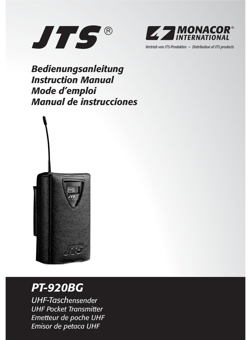 JTS PT-920BG instruction manual