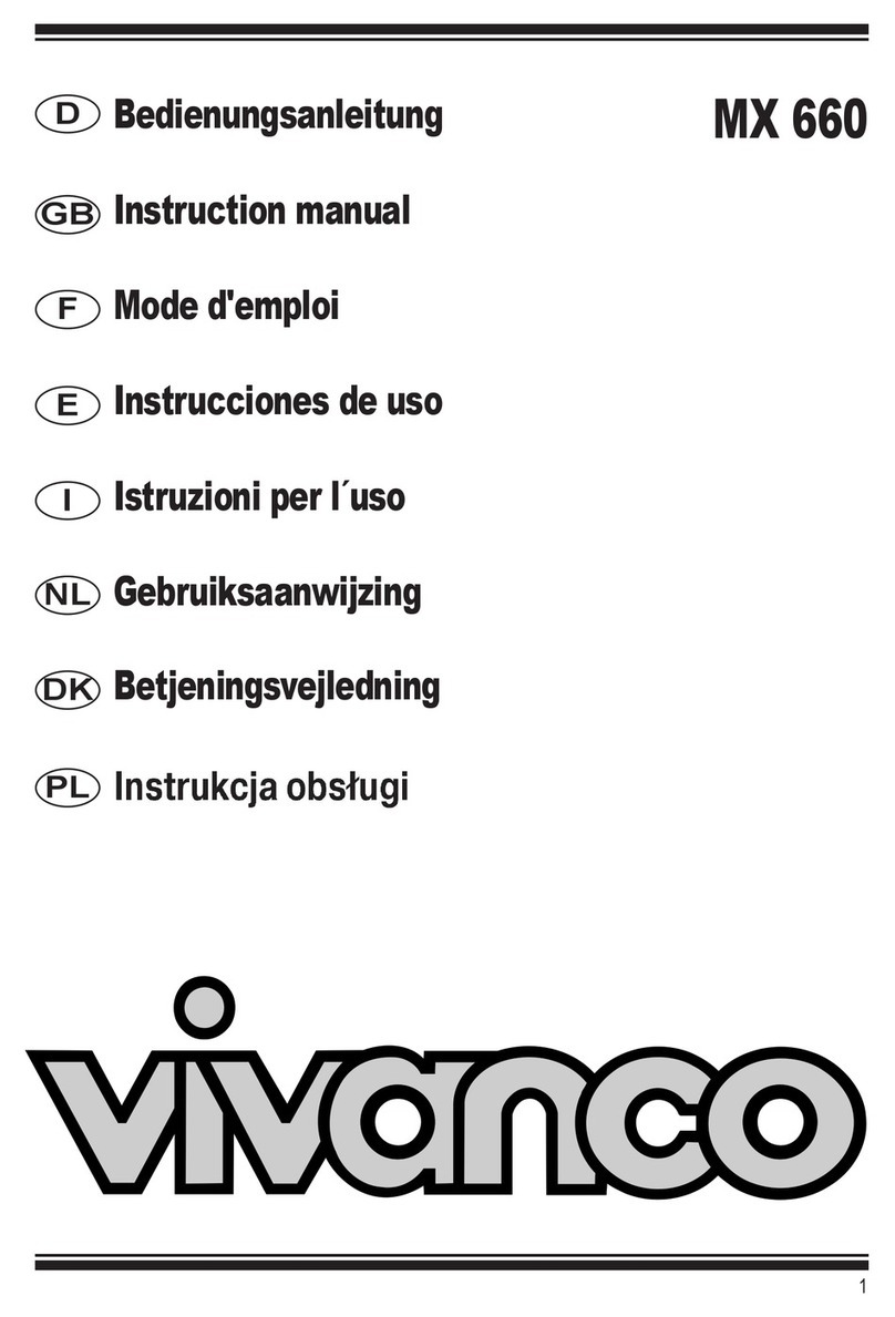 Vivanco MX 660 User manual