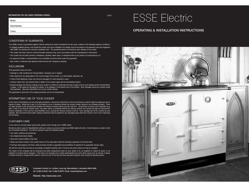 Esse EC Operating & installation instruction
