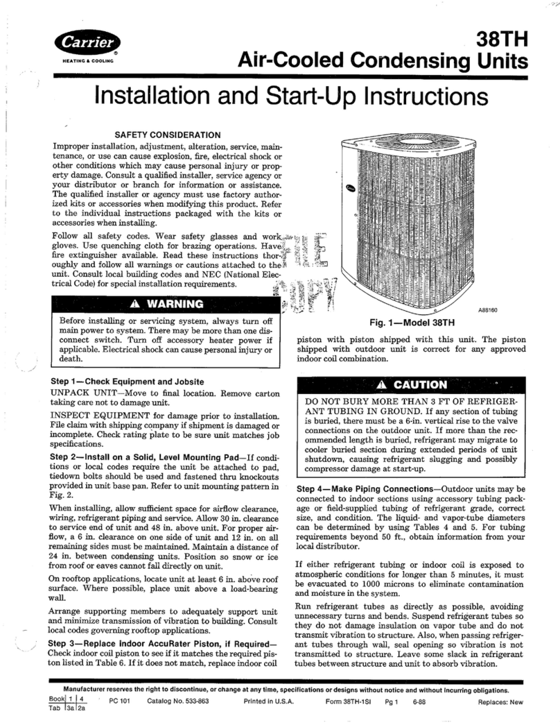 Carrier 38TH Instructions and recipes