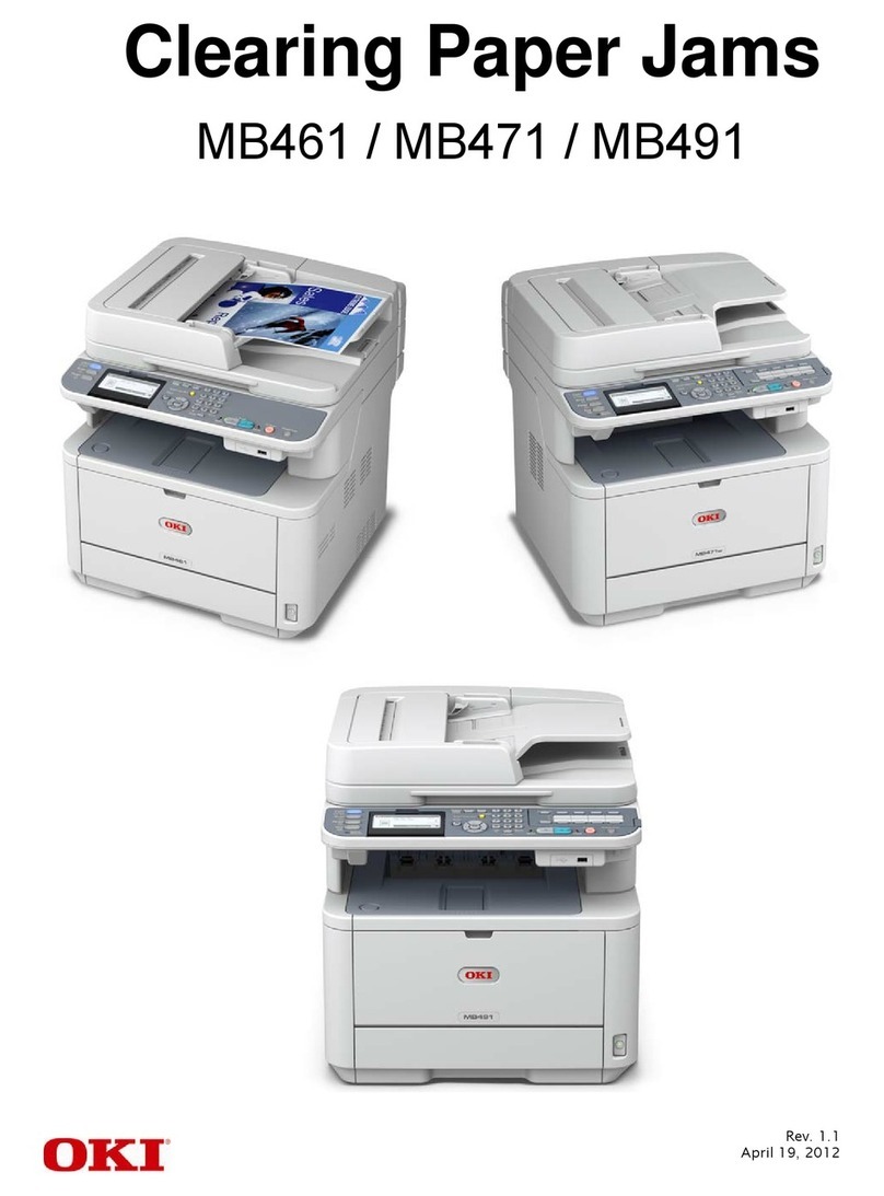 Oki MB461MFP Clearing Paper Jams