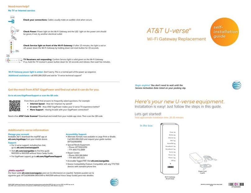 AT&T U-verse TV Self-installation guide