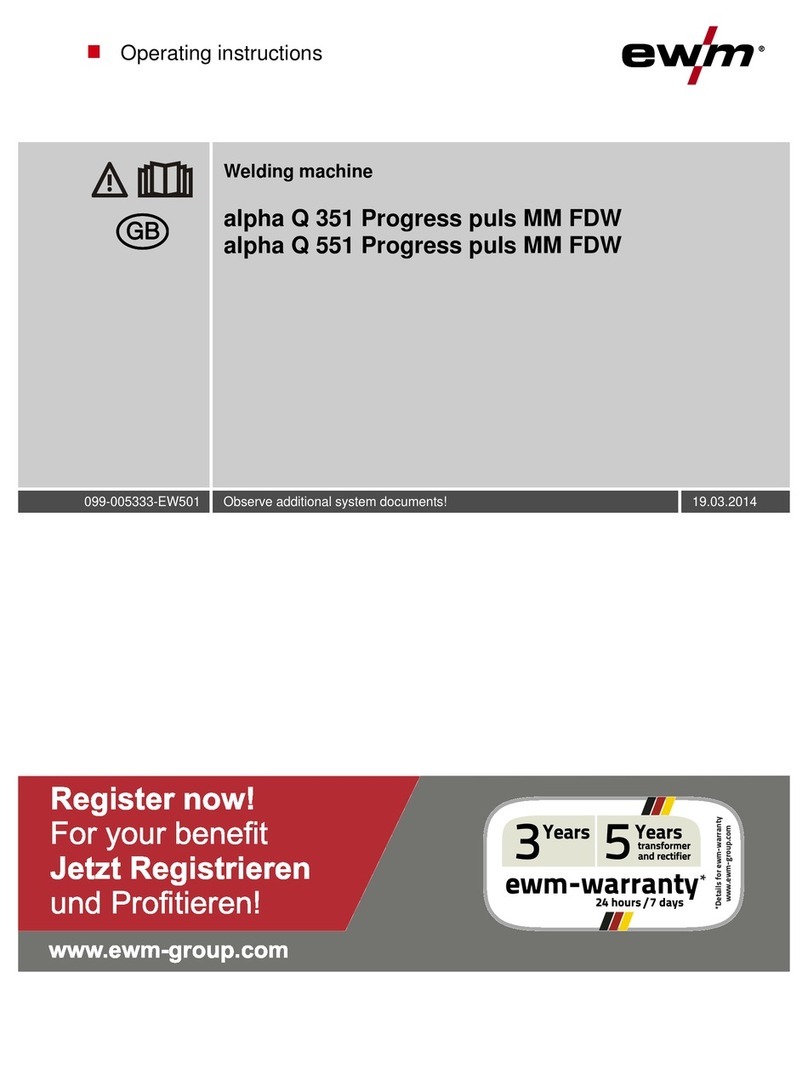 EWM alpha Q 351 Progress puls MM FDW User manual