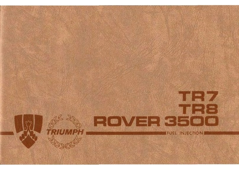 Triumph TR7 User manual