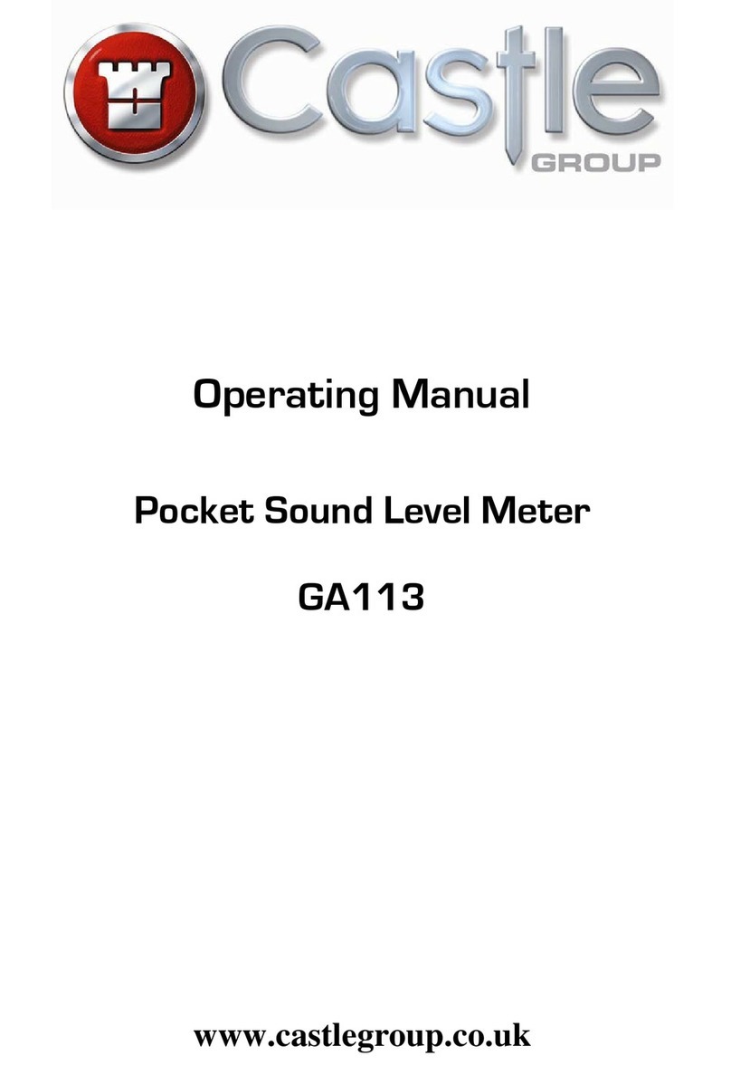 CASTLE GA113 operating manual
