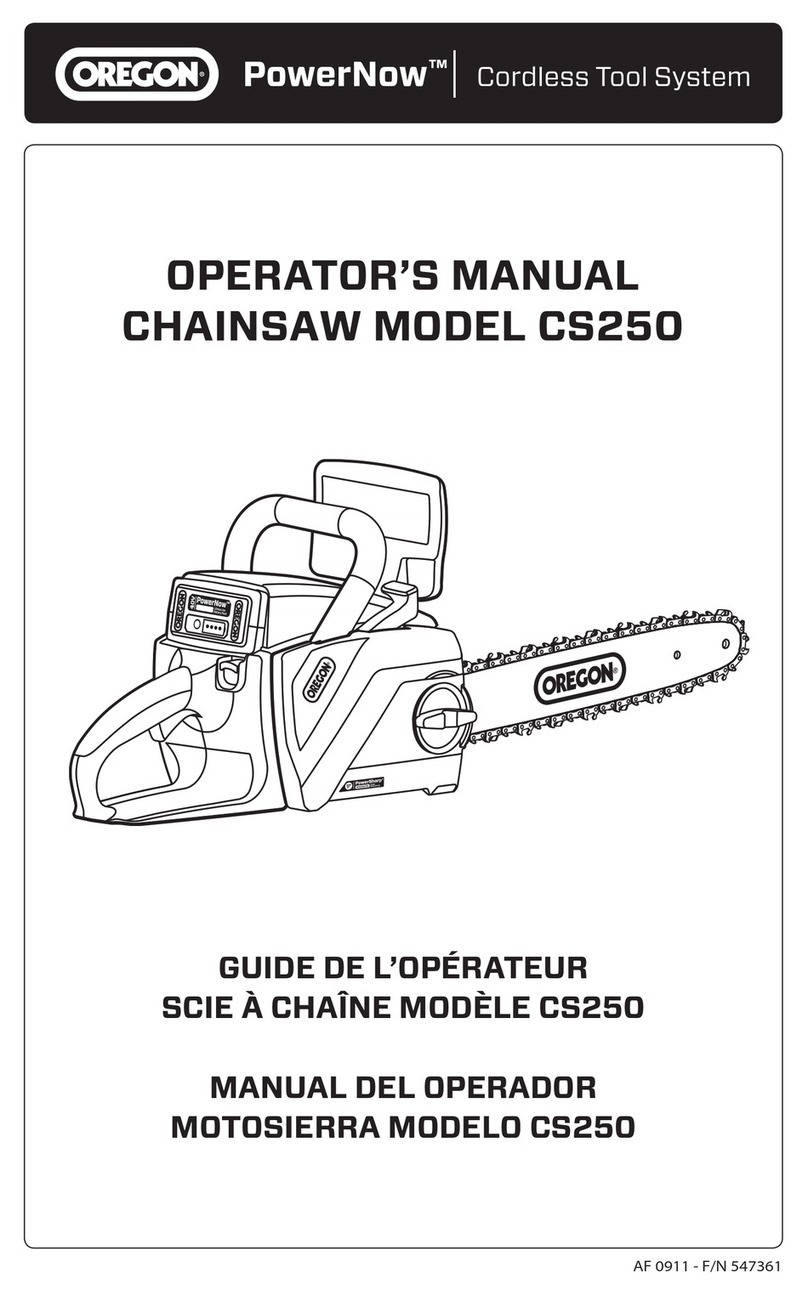 Oregon CS250 User manual