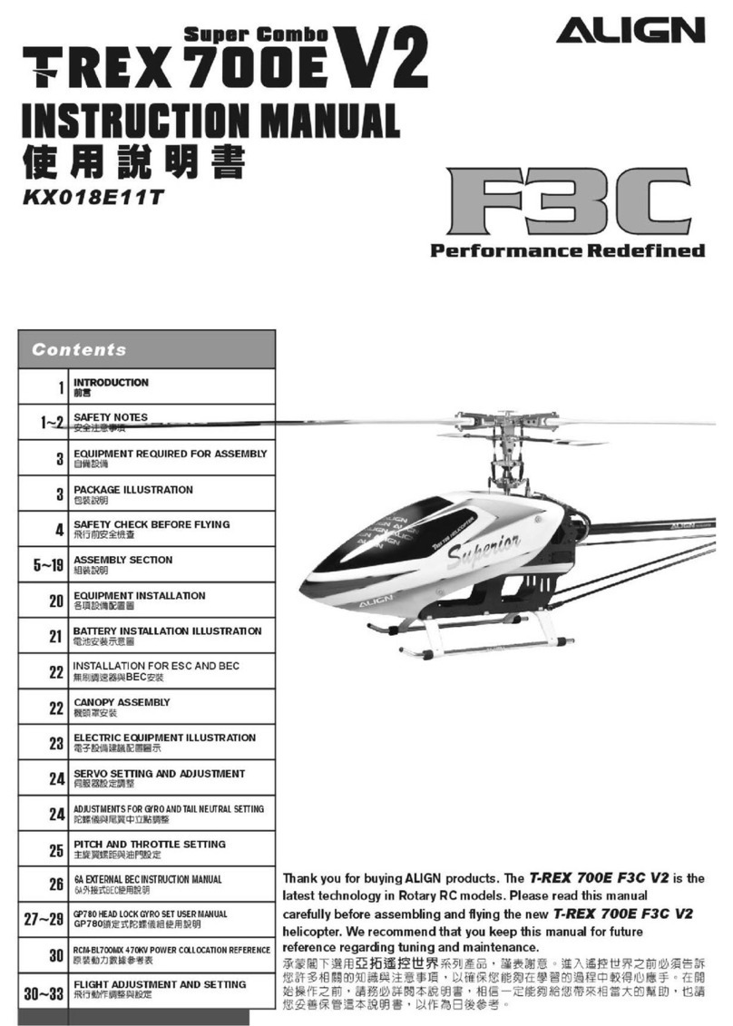 Align T-REX 700E F3C V2 KX018E11T User manual