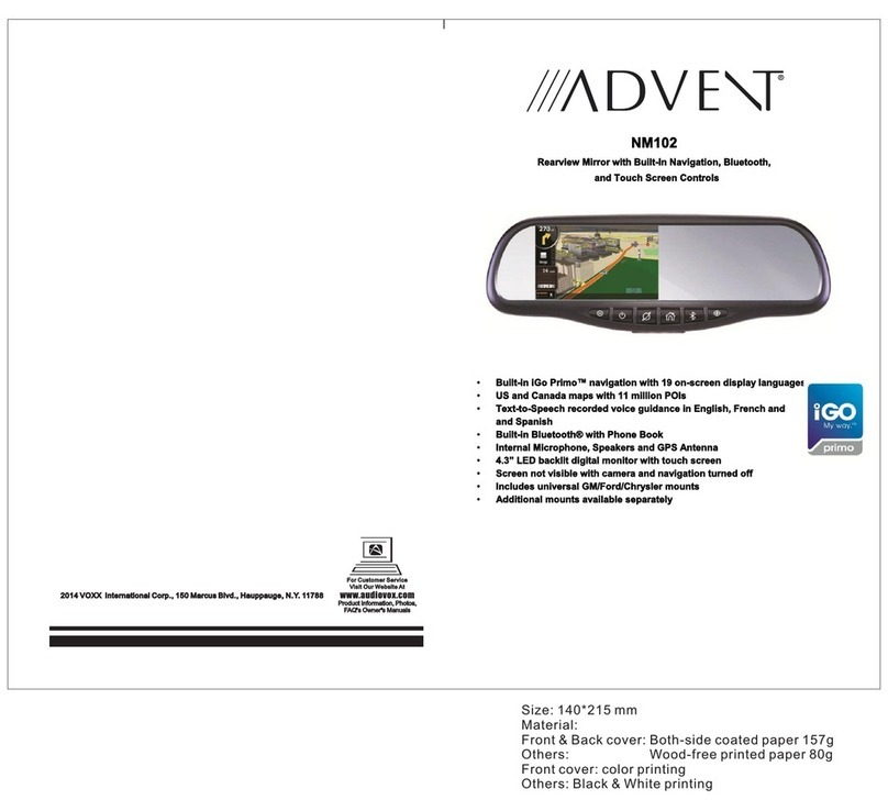 Advent NM102 User manual
