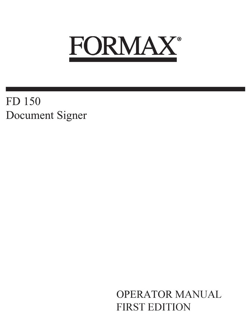 Formax FD 150 Operator's manual
