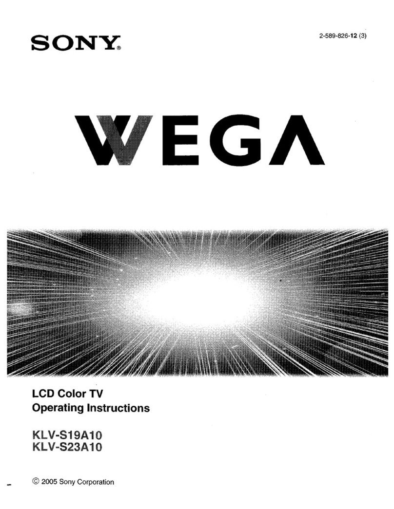 Sony WEGA KLV-S19A10 User manual