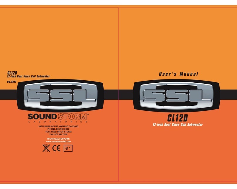 Sound Storm CL12D user manual