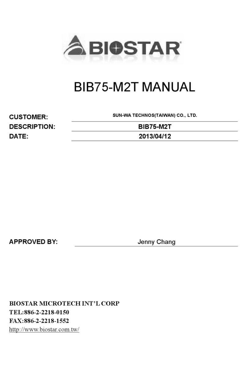 Biostar BIB75-M2T User manual