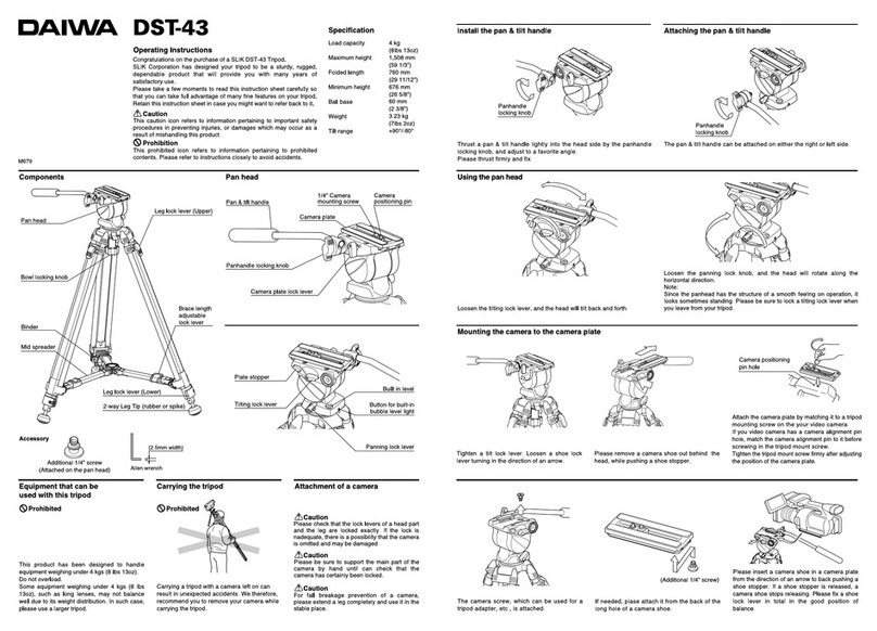 Daiwa DST-43 operating instructions