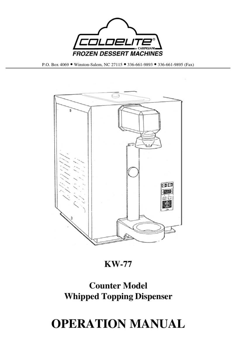 Coldelite KW-77 Operation manual