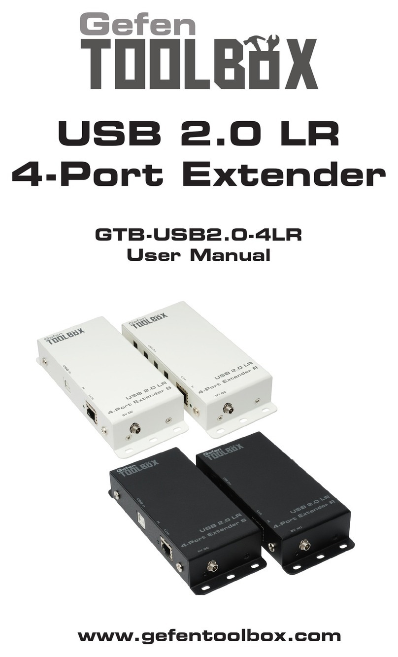 Gefen ToolBox GTB-USB2.0-4LR User manual