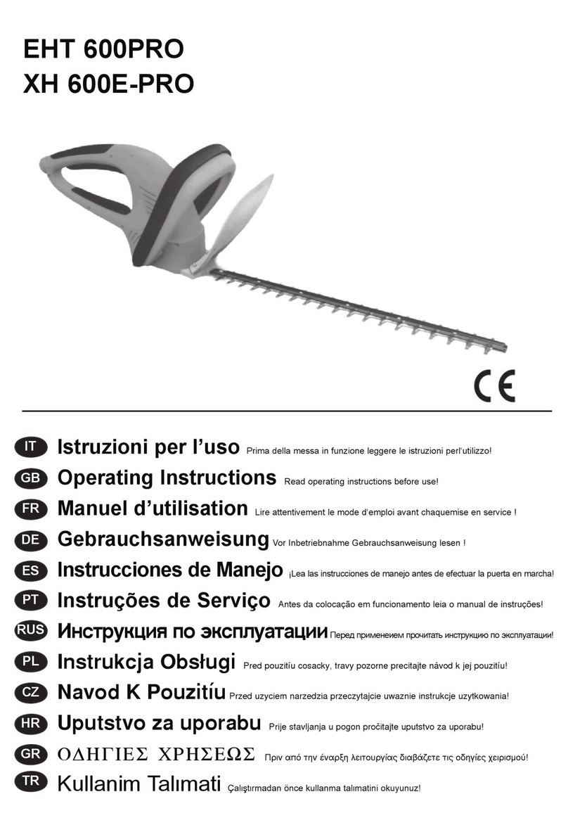 Alpina EHT 600 PROXH 600E-PRO operating instructions