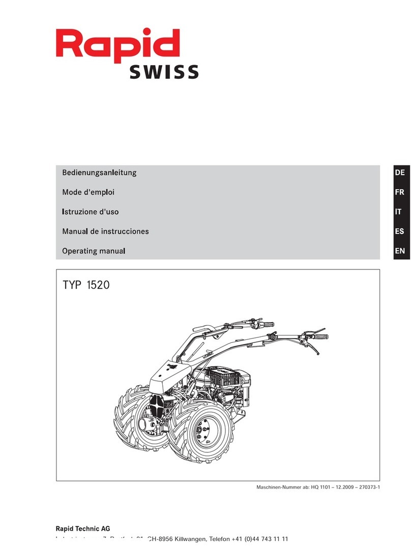 Rapid TYP 1520 operating manual