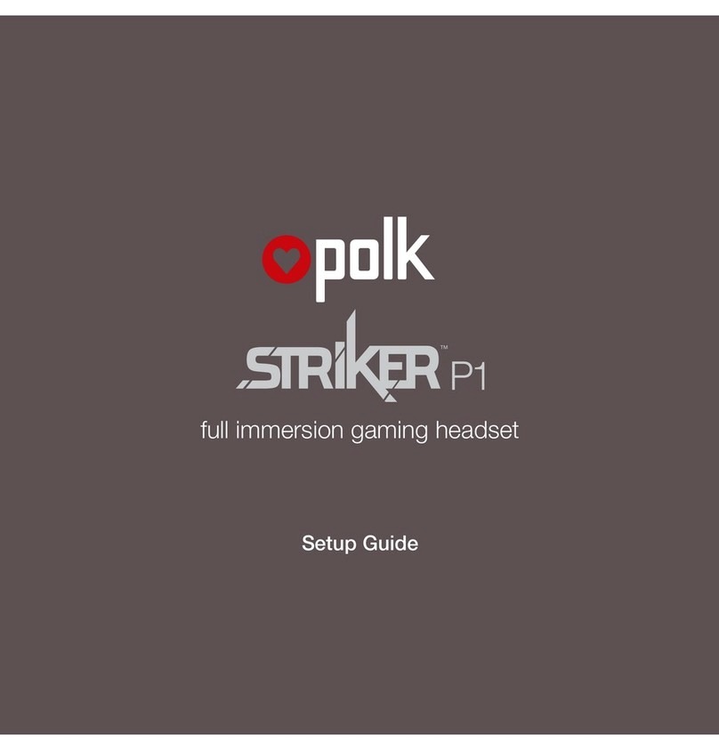 Polk Audio Striker P1 Setup guide
