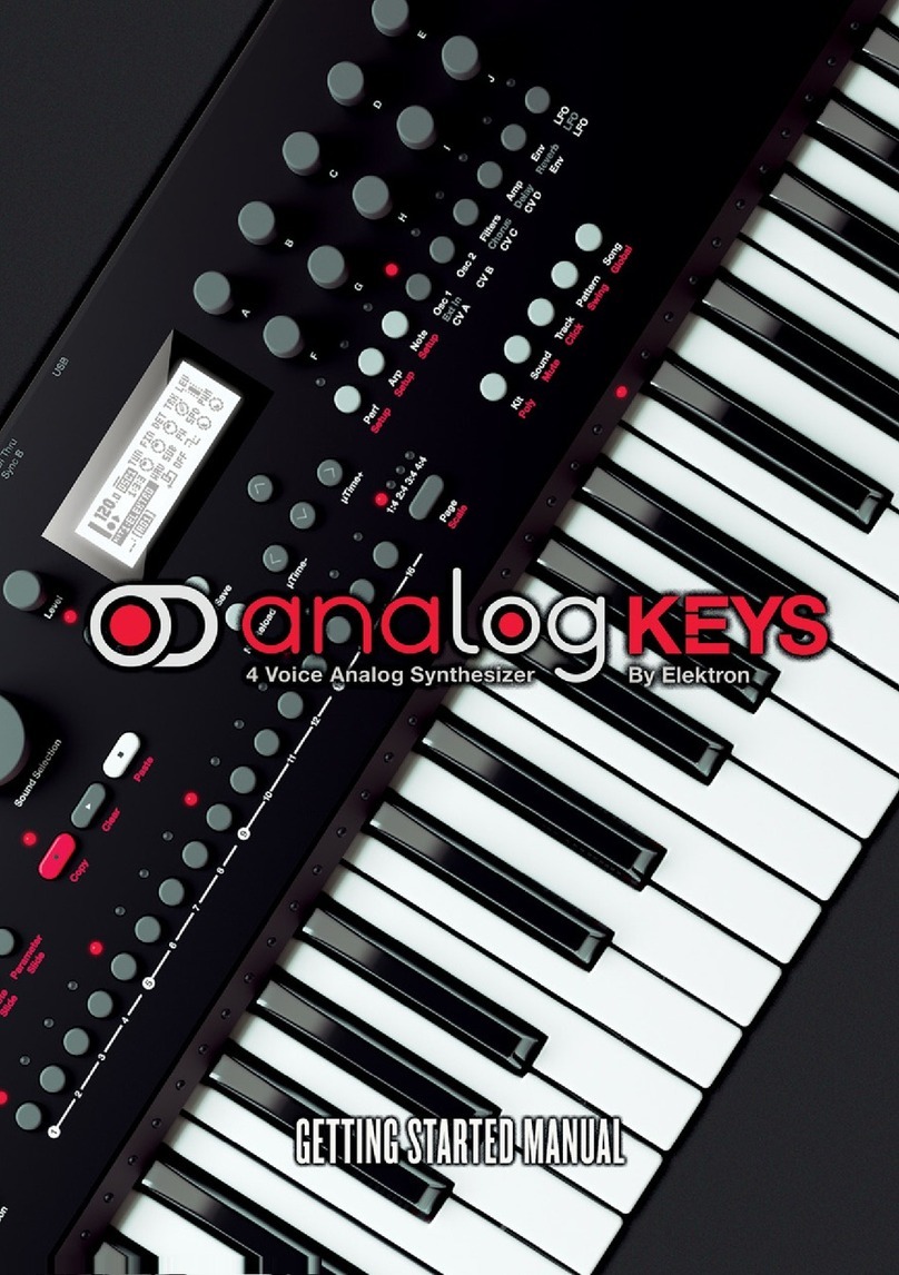 Electron Analog Keys User manual