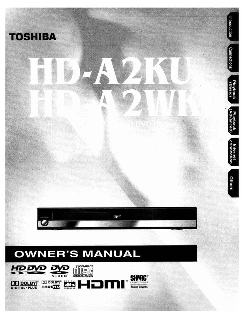 Toshiba HD-A2KU User manual