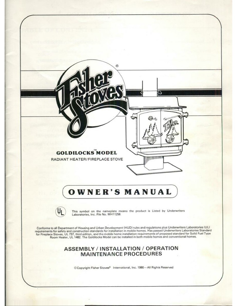 Fisher Stoves Goldilocks owner's manual Fisher Stoves Goldilocks owner's manual