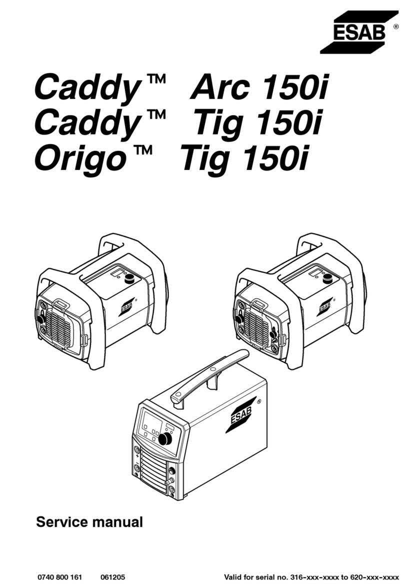 ESAB Caddyt Tig 150i User manual
