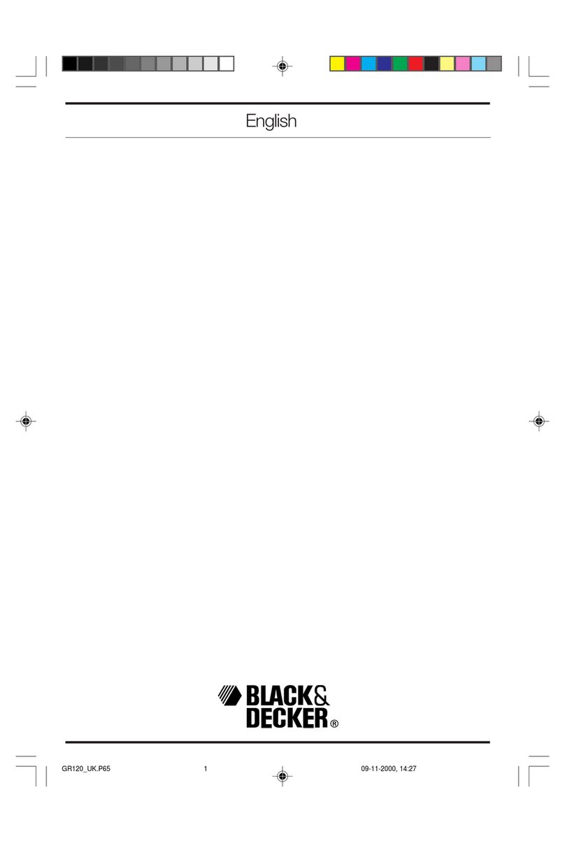Black & Decker GR120 User manual
