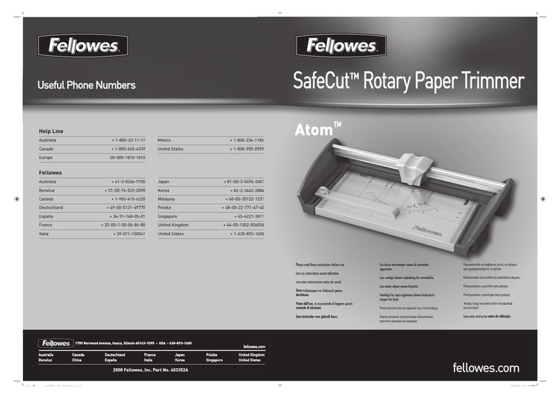 Fellowes SafeCut Atom user guide