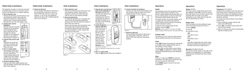AT&T TRIMLINE 210 User manual