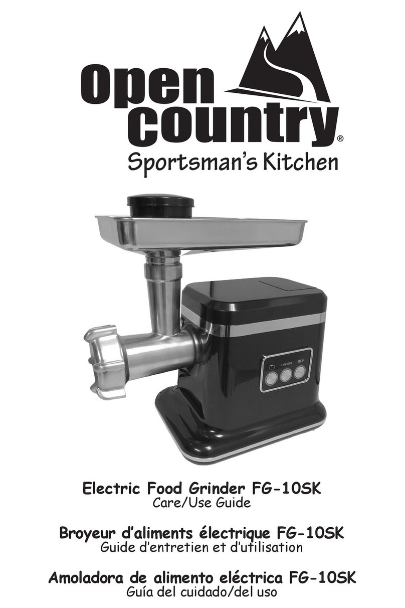Open Country FG-10SK Care/use guide