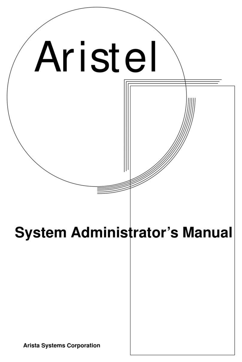 Aristel AV-8 System administrator manual