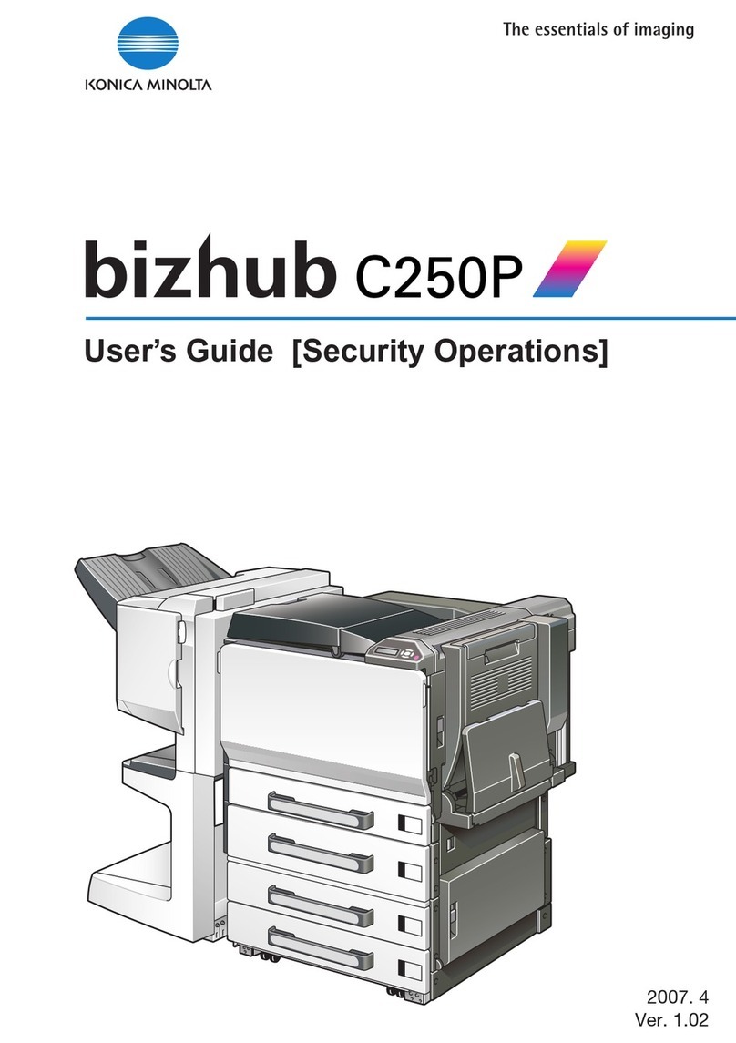 Konica Minolta nizhub c250p User manual