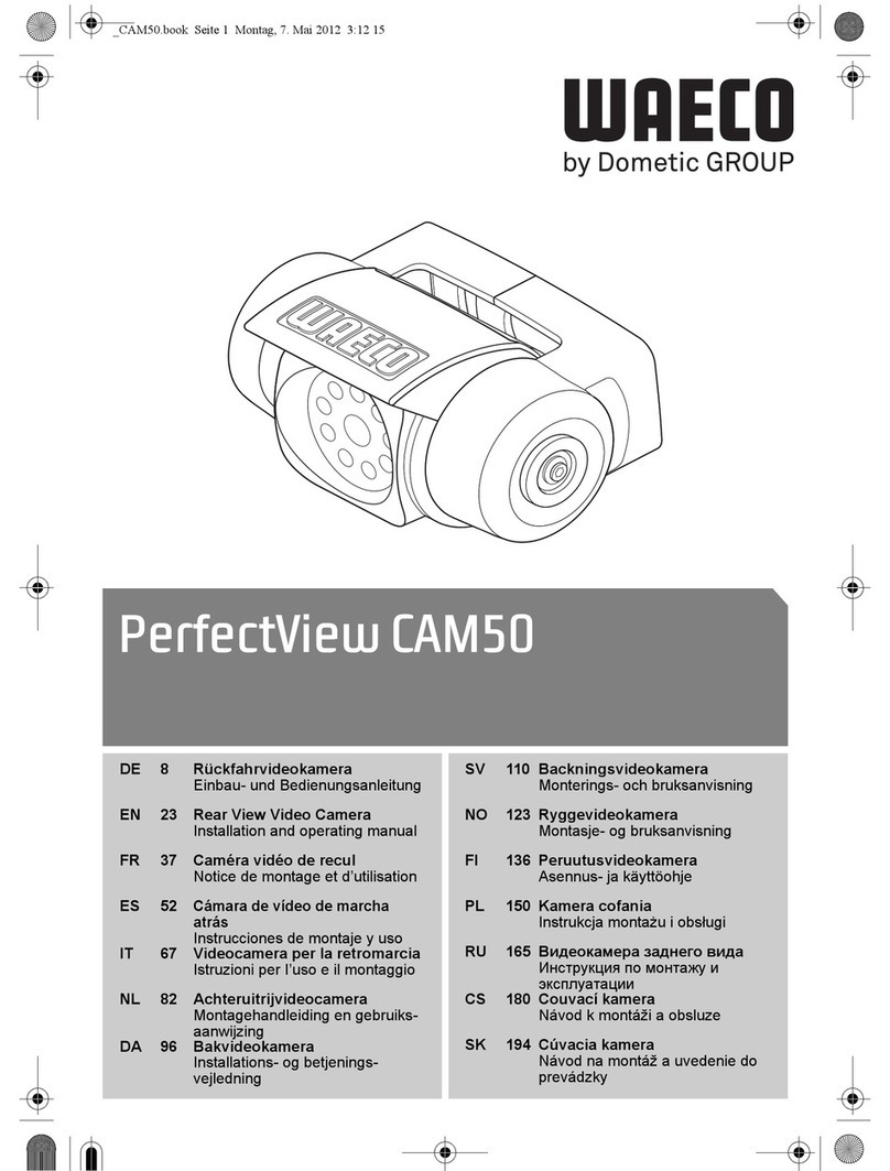 Waeco PerfectView CAM50 Installation and operating manual