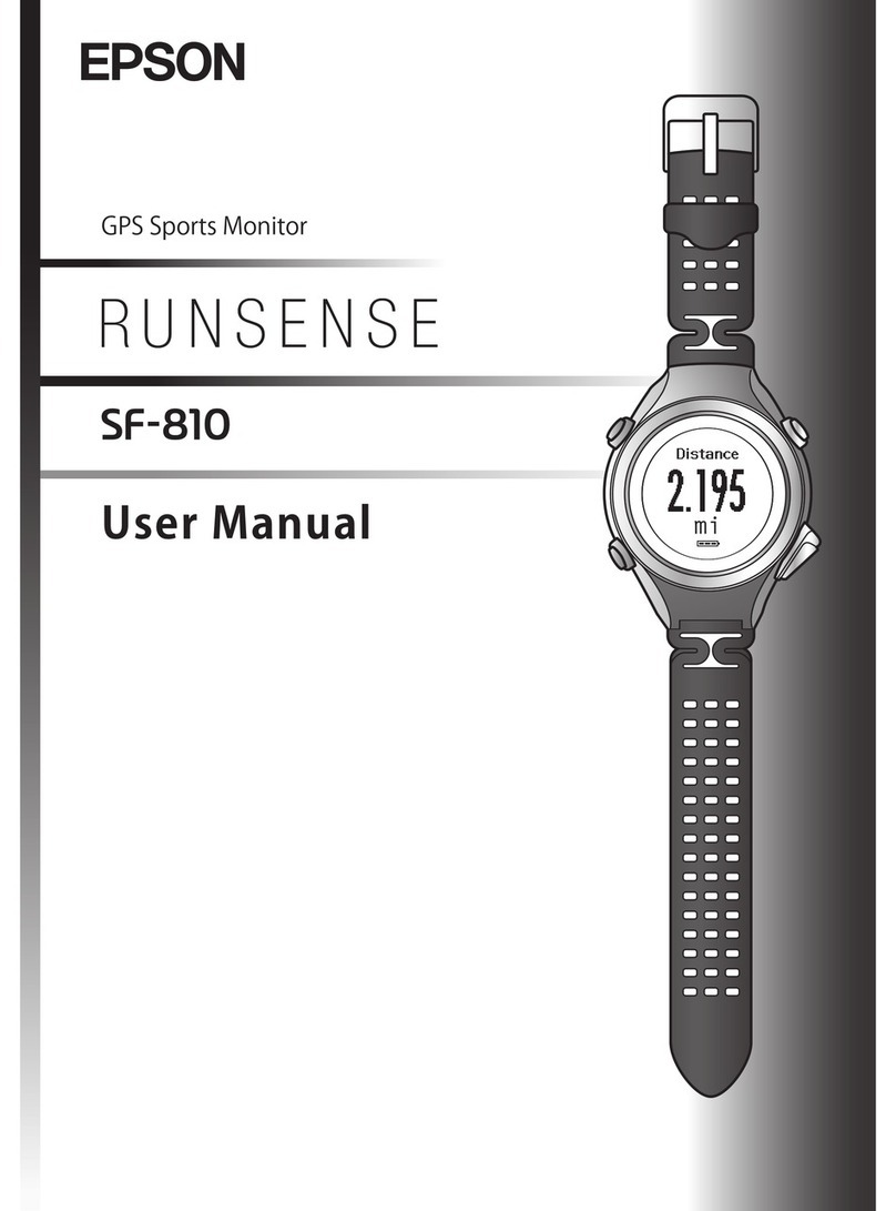 Epson Runsense SF-810 user manual