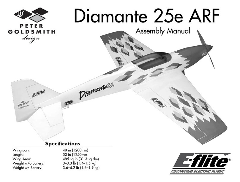 E-FLITE Diamante 25e ARF Assembly manual