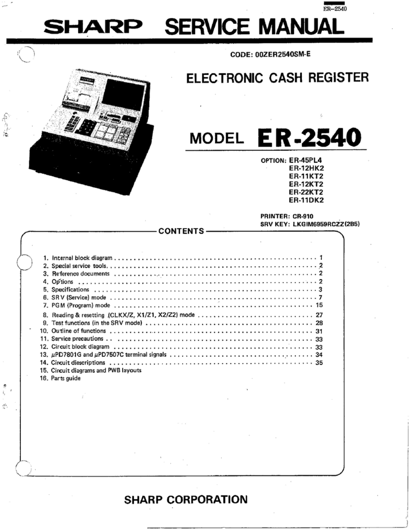 Sharp ER-2540 Service manual